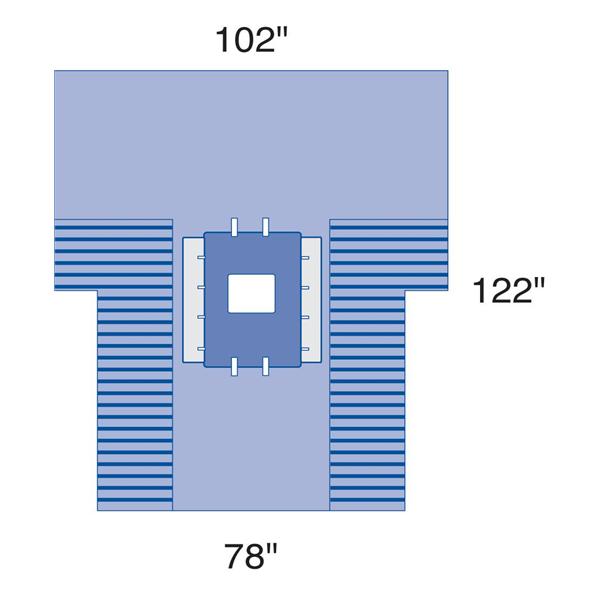 Pack Laparoscopy Abdominal Eclipse W/ Drp/Eclps Nonreinforced Gwn LF Strl 6/Case